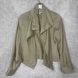 Women's EE by Etcetera Lyocell Khaki Lightweight Jacket - Size 4‎